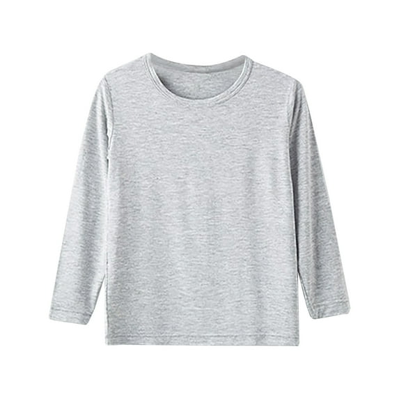 Favoffer Spring/Fall Unisex Kids Solid Modal-Blend Base Layer - Layering,Play,Lounge,Travel 1-15Y