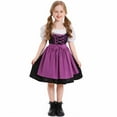 thumbnail image 1 of Favoffer Summer Baby German Children's Oktoberfest Day Performance Costume Short Dress Short Sleeve Round Neck Midi Calf Dresses, 1 of 4