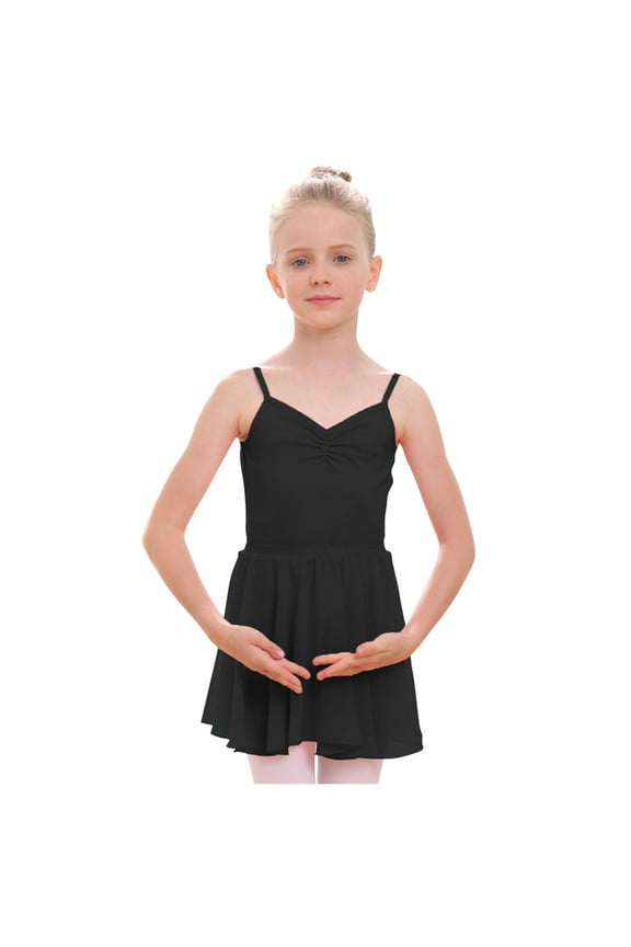 Summer Baby Girls Children's Dance Clothes Summer Sleeveless Training Clothes Open Gear One-piece Performance Clothes Rubber Skirt Set