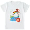 thumbnail image 1 of Favoffer Summer Toddler Boys Multicolor Animal Graphic Tee Elephant/Croc/Dino Print Round Neck Short Sleeve Casual Regular Fit Top Play Travel Home Photoshoot 2-9Y, 1 of 9