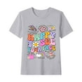 thumbnail image 1 of Favoffer Summer Unisex Kids Multicolor Back-to-School Graphic Top Round Neck Short Sleeve Trendy Tee Casual Travel Home Photoshoot 1-12Y, 1 of 4