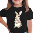 thumbnail image 1 of Favoffer Toddler Girls Tee Spring Summer Solid Color Short Sleeve Top Soft Breathable Round Neck Blouse Casual Basic Shirt for Daily Home Play Picnic Sizes 1-9Y, 1 of 5