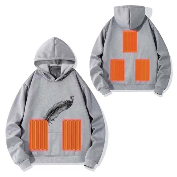 Favoffer Toddler Soft Fleece Heated Hoodie for Boys Girls Heated Sweatshirt Winter Warm 5-Zone 3-Speed Temperature Control for Hiking Ski Trips Outings 4-14Y