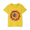 thumbnail image 1 of Favoffer Unisex Kids' 4th of July Graphic Tee & Toddler American Flag Short-Sleeve Top - Casual, Festive, Photoshoot, Gifting 3-10Y, 1 of 9