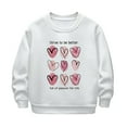 thumbnail image 1 of Favoffer Unisex Kids' Fall/Winter Fleece-Lined Sweatshirt Crew Neck Long Sleeve, Cute Heart Graphic Top for Casual Home Travel Gathering, Toddler&Kid 2-12Y, 1 of 5