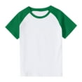 thumbnail image 1 of Favoffer Unisex Kids' Summer Fashion Multicolor Solid Breathable Raglan-Sleeve Tee & Relaxed Round-Neck Short-Sleeve Shirt, for Casual, Travel, Play, Photoshoot 3-14Y, 1 of 9