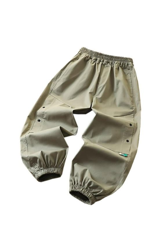 Winter Boys' Cargo Pants Multi-Color Tough Outdoor/Play/Hike/Lounge Red/Green 5-13Y