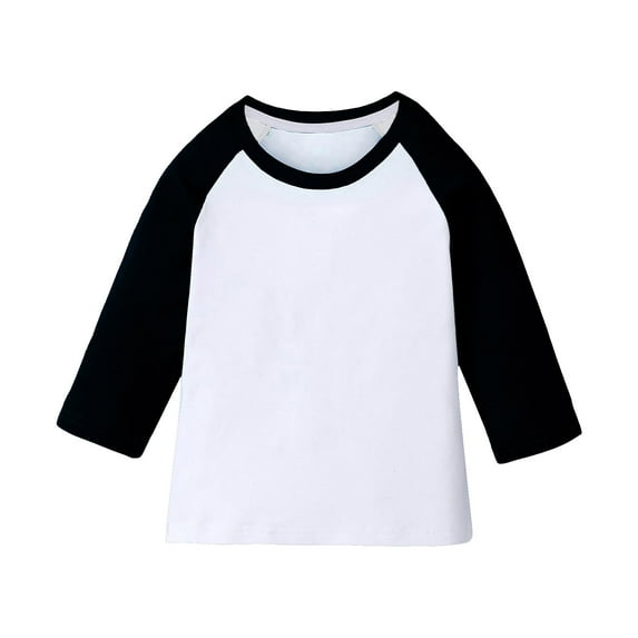 Favoffer Winter Kids Raglan 3/4-Sleeve Modal-Blend Top - Lounge,Play,Travel,Casual 3-14Y