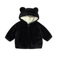 thumbnail image 1 of Favoffer Winter Toddler's Thickened Fleece Padded Jacket Boys Girls Warm Hooded Zip Coat with Pockets for Snow Play, Party, Daily, Home, 2-8Y, 1 of 4