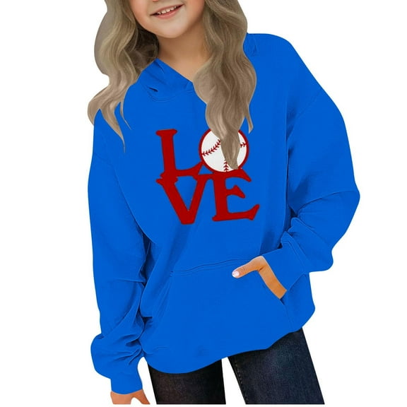 Favoffer Winter Unisex Big Kids Oversized Fleece-Pocket Hooded Sweatshirt Casual/Travel 4-14Y