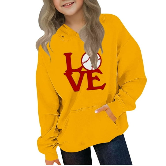 Favoffer Winter Unisex Big Kids Oversized Fleece-Pocket Hooded Sweatshirt Casual/Travel 4-14Y