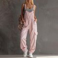 thumbnail image 1 of Favoffer Women Cargo Strap Overalls Adjustable Buckle Straps Drawstring Waist Jogger Jumpsuit with Multi Pockets for Outdoor Daily, 1 of 7