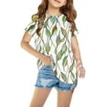 thumbnail image 1 of Favoffer kids Tops Shirts For Kids Short Sleeve Graphic T-Shirt Round Neck Crop Top For 3-14 Years Girls And Boy T-Shirt Tee, 1 of 5