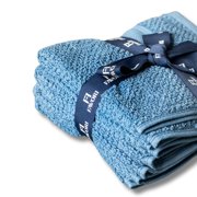 Favori Soft 100% Cotton Face Towel 450 Gsm | Terry Thick Quick Dry & Skin-Friendly Wash Cloth For Men & Women Harbor Blue - Set Of 4