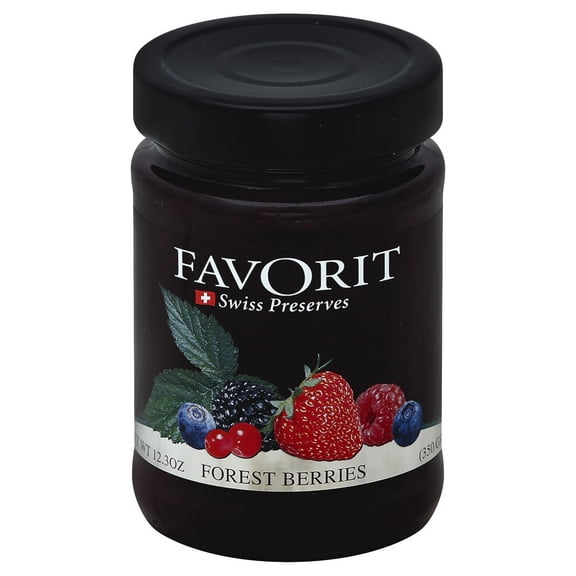 Favorit Forest Berry Preserves 12.3 oz (Pack of 6)