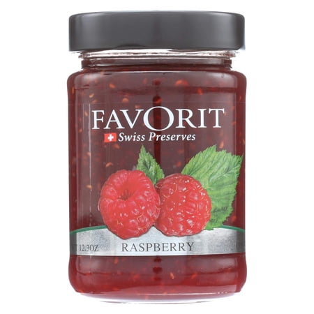 Favorit Jam Raspberry, 12.3 OZ (Pack of 6)