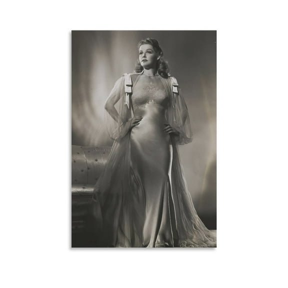 Favorite Actresses of The 1940s Ann Sheridan Retro Poster Posters Art Print Wall Photo Paint Poster Hanging Picture Family Bedroom Decor Gift 20x30inch(50x75cm)