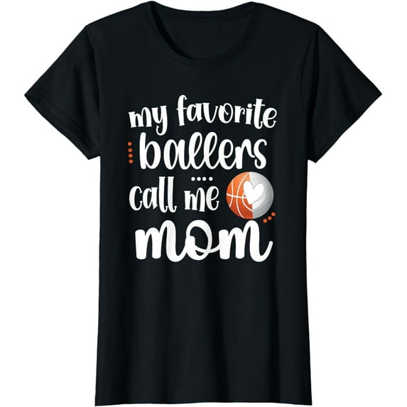 Favorite Basketball Volleyball Players Call Me Mom Ball Mama T-Shirt