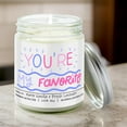 thumbnail image 1 of You're My Favorite Candle - Love/Anniversary/Valentine's Day Candle - Love Candle Lavender & Vanilla Scented Candle, 9oz Hand-Poured Soy Wax, Cozy & Calming Aroma, Eco-Friendly Glass Jar, 1 of 1