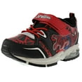 thumbnail image 1 of Favorite Characters Boy's Spider-Man OSPF380 Hook & Loop Lighted Athletic Sneaker, 1 of 6