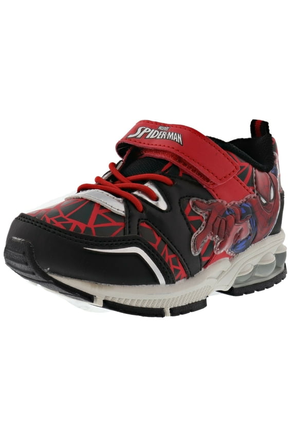 Favorite Characters Boy's Spider-Man OSPF380 Hook & Loop Lighted Athletic Sneaker