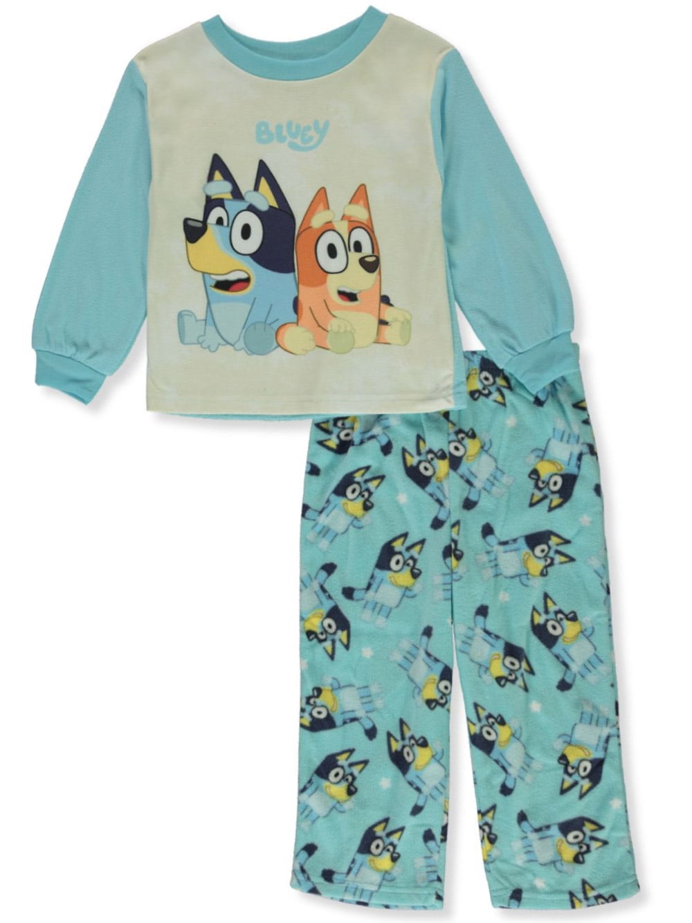 BLUEY Boy's Pyjamas /BLUEY & BINGO Blue Long-Sleeved PJs Sizes 18