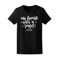 thumbnail image 1 of Favorite Color Is Sunset Quote T-Shirt Women -Image by Shutterstock, Female XX-Large, 1 of 4