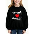 thumbnail image 1 of Favorite Daughter Sweatshirt, Long Sleeve Oversized Casual Fashion Graphic Pullover Tops For 𝓴𝓲𝓭𝓼,100cm, 1 of 5