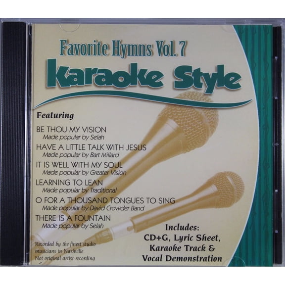 Favorite Hymns Volume 7 Daywind Christian Karaoke Style NEW CD+G 6 Songs