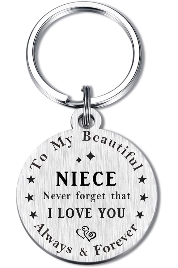 Favorite Niece Keychain - I Love My Niece Gifts - Niece Gifts from Aunt Uncle - Niece Birthday Gifts - Niece Graduation Gifts