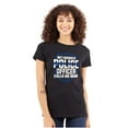 thumbnail image 1 of Favorite Police Officer Calls Me Mom Womens Slim Fit Graphic Tee Brisco Brands S, 1 of 5