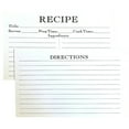 Favorite Recipe Cards / 50 Pack Double Sided Cooking Ingredients Note