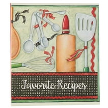Favorite Recipes Hardcover Cookbook Binder with Recipe Cards and Guides