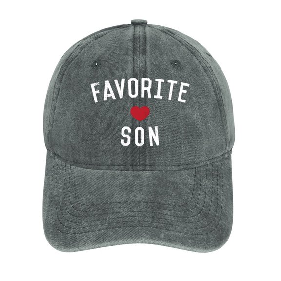 Favorite Son Gray Hat Adjustable Funny Fashion Unisex Baseball Cap for Men Women