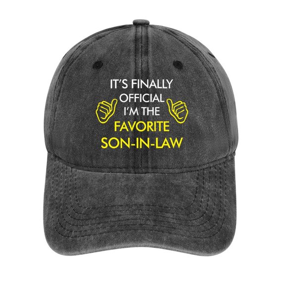 Favorite Son-In-Law Charcoal Hat Adjustable Funny Fashion Unisex Baseball Cap For Men Women