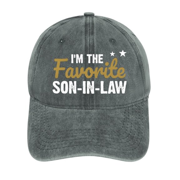 Favorite Son-In-Law Gray Hat Adjustable Funny Fashion Unisex Baseball Cap For Men Women