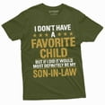 thumbnail image 1 of Favorite Son in Law child Tee Shirt Mother's day Father's day Gift Tee shirt Funny Family tee (Small Military Green), 1 of 7
