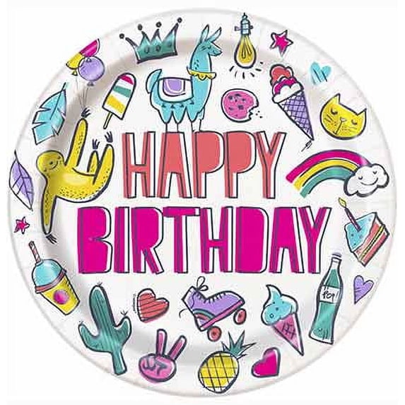 Favorite Things Dinner Plates - Birthday Party, Celebrate, Birthday, Birthday Tableware, Sweet 16, Novelty Dinner Plates, Birthday Plates, Colorful Birthday