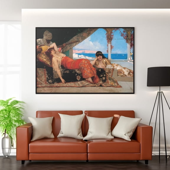 Favorite of the Emir by Benjamin Constant Wall Art Reproduction, Orientalist Print, Unframed Paper Poster 8x10in