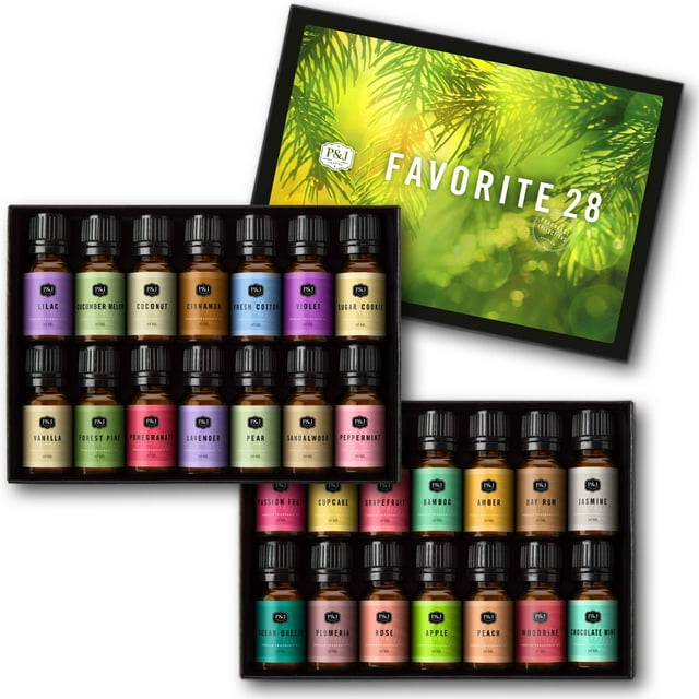 Favorites Set of 28 Fragrance Oils Premium Grade Scented Oil 10ml