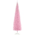 thumbnail image 1 of Favory 7' Pink Artificial Pencil Christmas Tree - Slim Design, 499 Realistic Branch Tips & Sturdy Plastic Stand, Perfect for Space-Saving Home, Apartment, Holiday Party Decor, Ideal for Christmas, 1 of 10