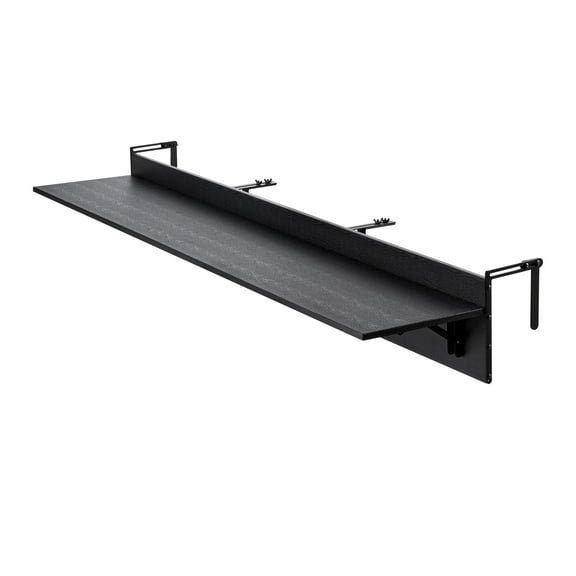 Favory Balcony Hanging Table, Folding Balcony Railing Table, Outdoor Bar Table, Serving for Patio & Deck,Black59 x 17.72 x 9.45 in