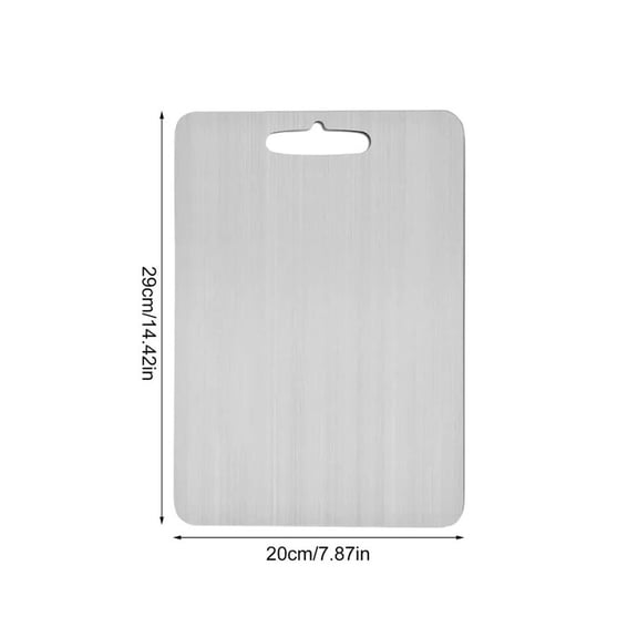 Favory Double-Sided Food Grade Cutting Board for Kitchen, BPA-Free Chopping Board for Meat, Fruit & Vegetable Prep, Easy Grip Handle,S (11.4 x 7.8 Inches)