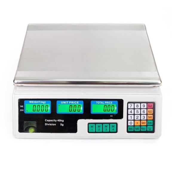 Favory Electronic Price Computing Scale LCD Digital Commercial Food Meat Weighting Scale 88 Ib Capacity