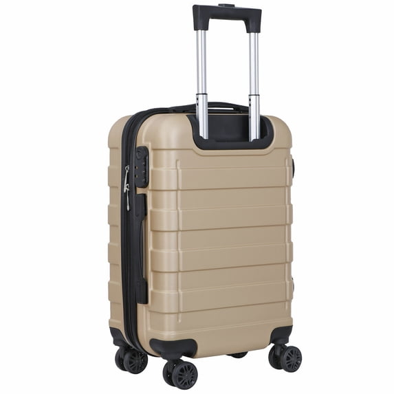 Favory Hardside Expandable Luggage, Waterproof Suitcase with Spinner Wheels&Height Adjustable Handle for Travel, Business Trips,Champagne