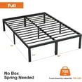 thumbnail image 1 of Favory Metal Platform Bed Frame Queen King Full Size Sturdy Steel Slat Support Bedstead.(Full), 1 of 2