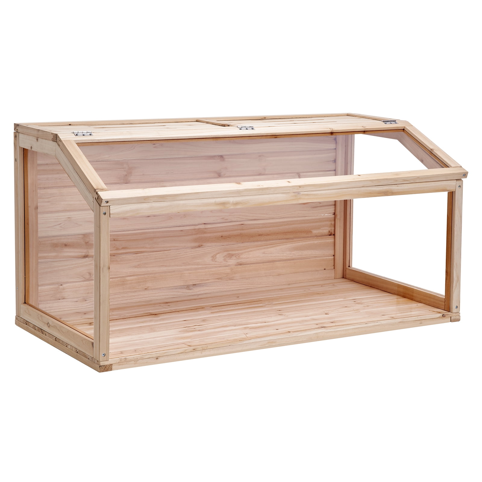 Favory Wooden Hamster Cage, Viewing 𝖧amster Habitat, Dwarf Hamster Cages with Openable Top, Ventilated Small Animal Cage, Pet Mouse Cage for Gerbils，Natural Wood40in x 20in x 20in