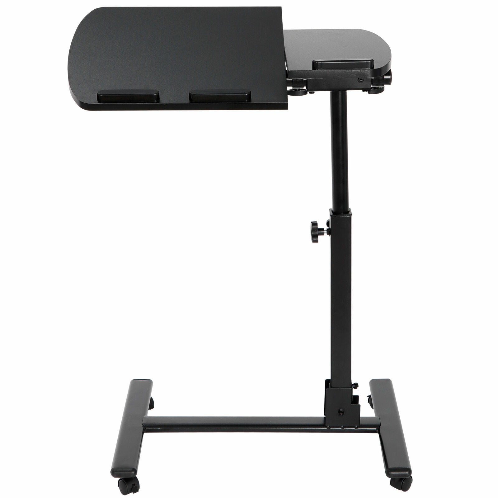Favory ortable Adjustable Height 360° Swivel Laptop Desk PC Computer Mobile Notebook Laptop Stand Rolling Table Desk Cart Tiltable with Wheels Casters& Mouse Pad Table