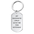 thumbnail image 1 of My Favourite Child Gave Me This Keychain - Novelty Keyring for Mom Dad Birthday Gifts from Son Daughter - Funny Present for Father Grandpa - Father's Day Gift for Dad Stepfather Papa, 1 of 6