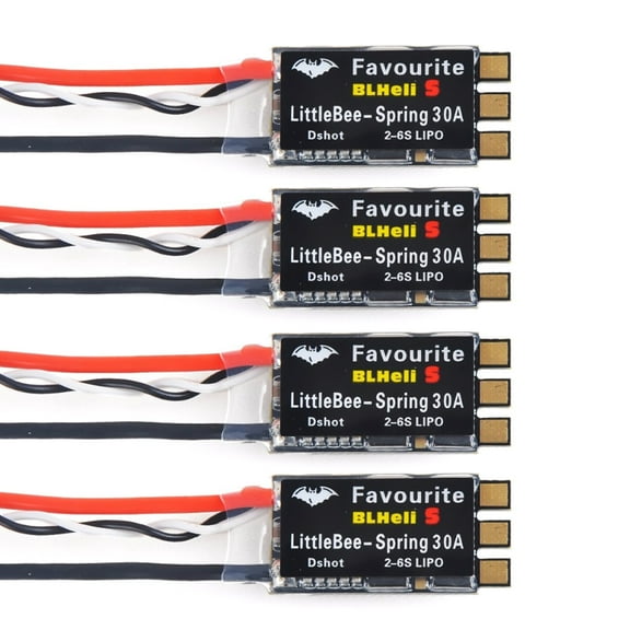Favourite FVT LittleBee 30A Brushless ESC 4pcs BLHeli_S OPTO 2-6S Supports Mulitshot Oneshot42 OneShot125